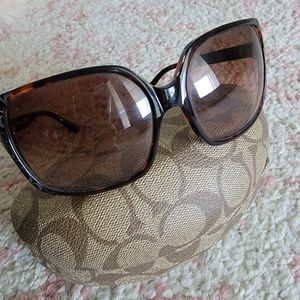 Coach sunglasses, brown tortoise shell